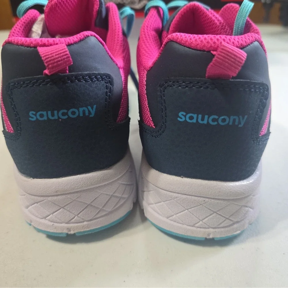 Saucony Dash Navy Pink Girls Athletic Shoes Big Kids Sneaker SK167383 Size 4M